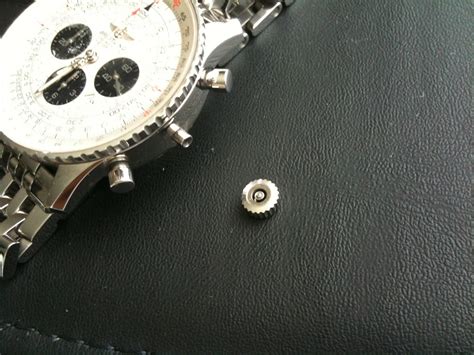 breitling crown fell off|watch crown fell off.